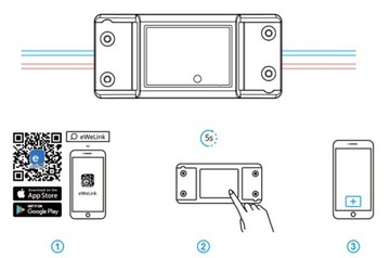 SONOFF BASIC R2 SMART STEROWNIK WIFI SWITCH PRZEKAŹNIK WŁĄCZNIK 1-KANAŁOWY
