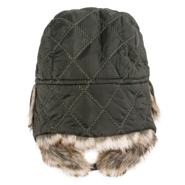 Czapka uszatka pilotka zimowa wojskowa Mil-Tec Winter Faux-Fur Oliwkowa M