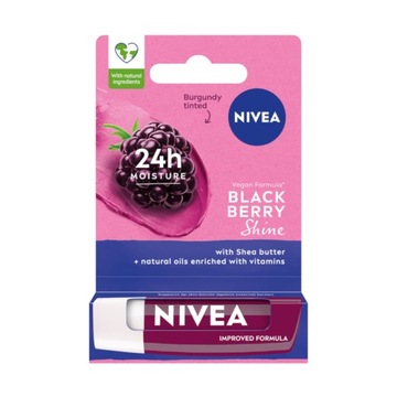 Nivea Pielęgnująca pomadka do ust Blackberry Shine 4.8