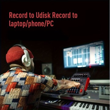 LMBGM PRO6 6-канальный микшерный пульт с USB, Bluetooth и персональным