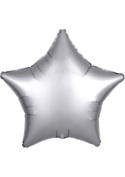 Balon foliowy srebrna gwiazdka 18