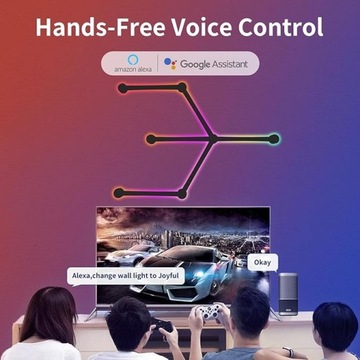 JAK-P22 УМНОЕ НАСТЕННОЕ ОСВЕЩЕНИЕ RGB WIFI СВЕТОДИОДНАЯ ЛЕНТА