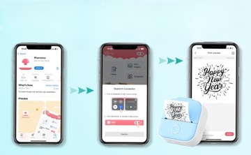 Мини-термопринтер Phomemo T02 для фотографий, заметок, самоклеящихся этикеток