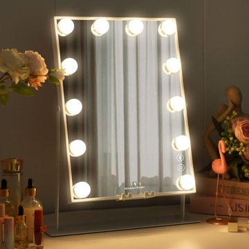 Зеркало для макияжа со светодиодной подсветкой и Bluetooth 300 x 410 мм