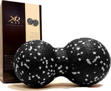 XQ MAX Piłka ROLLER do masażu pleców DOUBLE BALL szara