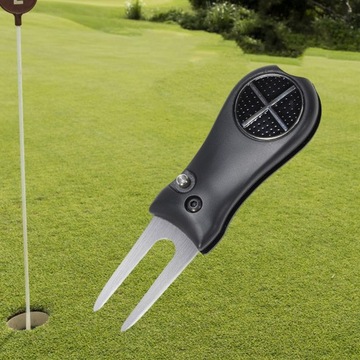 Golf Divot Golf Putting Tool Зеленая вилка Складной легкий маркер