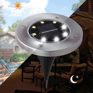 ZEWNĘTRZNE LAMPY SOLARNE REFLEKTOR 8szt WODOODPORN