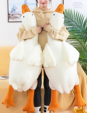 ПЛЮШЕВАЯ ПОДУШКА-МАСКОТ ГУСЬ ПИПА ПОДВИЖНАЯ БОЛЬШАЯ ПЛЮШЕВАЯ ИГРУШКА ГУСЬ 160 СМ