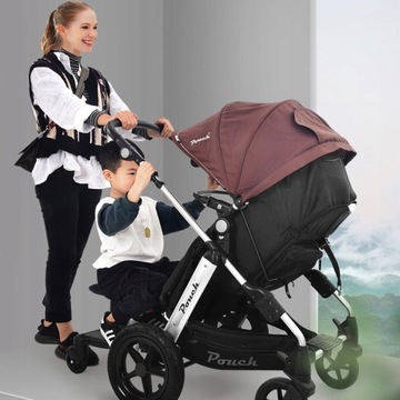 УНИВЕРСАЛЬНАЯ РЕГУЛИРОВКА КОЛЯСКИ С ДЕТСКИМ СИДЕНЬЕМ