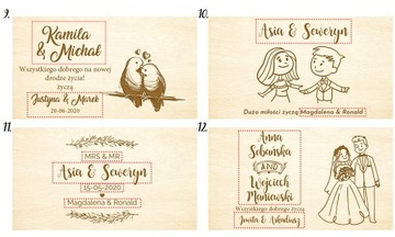 Свадебный сувенир с гравированной копилкой