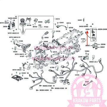 Реле стартера Kymco MXU 400/500 UXV 700