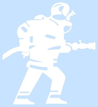 Наклейка на машину ПОЖАРНЫЙ (14х15см)