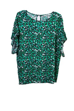 TU bluzka panterka wiskoza 44 XXL 16