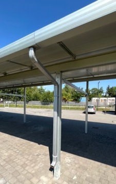 CARPORT FOTOWOLTAICZNY WIATA SOLARNA 3 AUTA ALU