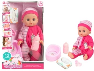 LALKA BOBAS BABY NIEMOWLĘ BORN Z AKCESORIAMI