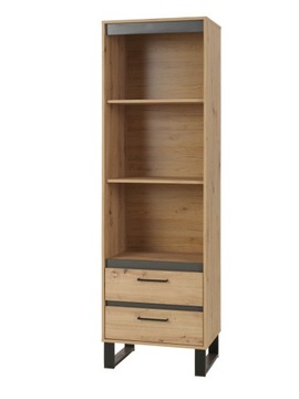 Regał NW5 system NEWADA dąb artisan metal