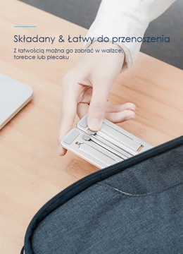 Универсальная алюминиевая подставка для ноутбука.