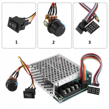 РЕГУЛЯТОР МОЩНОСТИ ДВИГАТЕЛЯ ВОДИТЬ 12V 24V 50V 40A PWM DC
