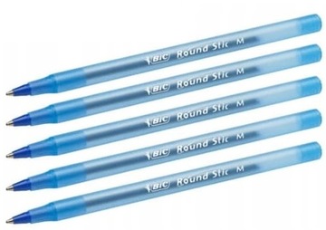Długopis BIC ROUND STICK MEDIUM niebieski 5 sztuk