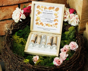 ДЕНЕЖНЫЕ ВЛИЯНИЯ Свадебная копилка ГРАВИРОВКА