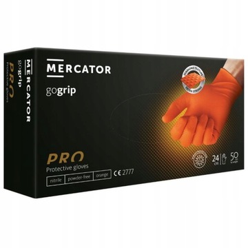 Rękawice nitrylowe GOGRIP Orange M