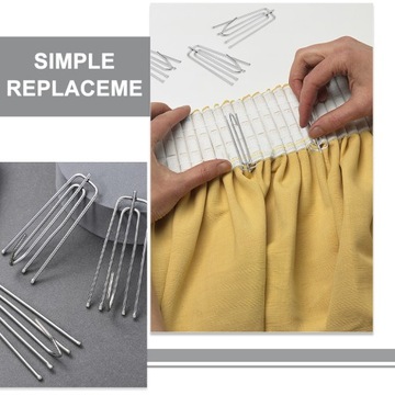 4-х зубчатый крючок для драпировки, штифт для дверных штор