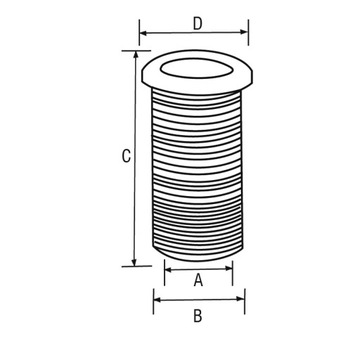 Przejście burtowe długie 22 mm