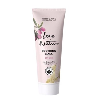 Oriflame Kojąca maseczka Love Nature z organicznym owsem i jagodami goji