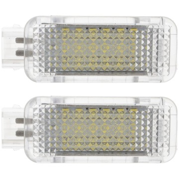 OŚWIETLENIE LED WNĘTRZA 2x do Audi A5 A6 C5 C6 C7