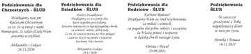 Podziękowania dla Chrzestnych Chrzest Ślub Komunia Prezent dla chrzestnych