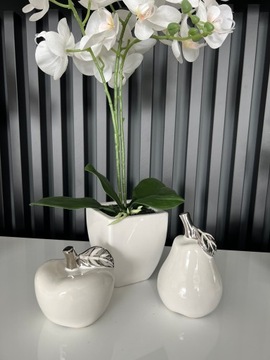 OZDOBY WIELKANOCNE 3 SZTUKI FIGURKI Z CERAMIKI KOMPLET