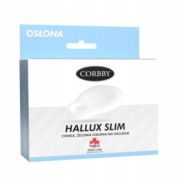 HALLUX SLIM Cienka osłona na haluksa Corbby