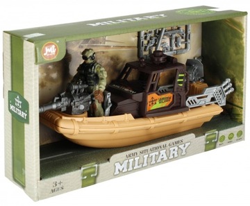 Zestaw. Wojsko Łódź z akcesoriami. Mega Creative 523468