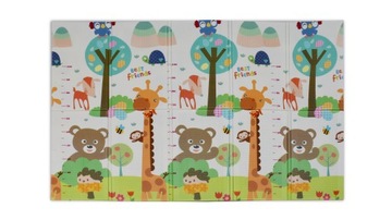 ОБУЧАЮЩИЙ КОВРИК-ПЕНА, СКЛАДНОЙ ДЛЯ ДЕТЕЙ, БОЛЬШОЙ 180x200, ДВУХСТОРОННИЙ, ТОЛСТЫЙ