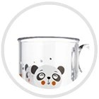 КРУЖКА ПРОТИВСКОЛЬЗЯЩАЯ С РУЧКОЙ CANPOL 170мл ПРОЗРАЧНЫЕ - ЭКЗОТИЧЕСКИЕ ЖИВОТНЫЕ