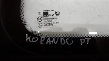 KORANDO II 2 96- SKLO (OKNO) PRAVÁ ZADNÍ KAROSERIE