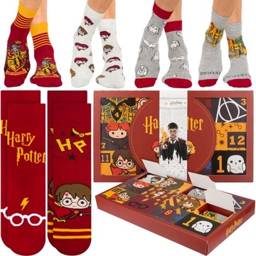 ZESTAW PREZENTOWY GIFT BOX WITH SOCKS HARRY POTTER SOXO KOLOROWE SKARPETKI