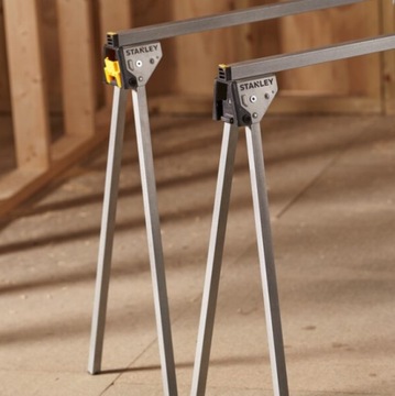 Kobyłki metalowe SOLIDNE STANLEY SKŁADANE DO 340KG