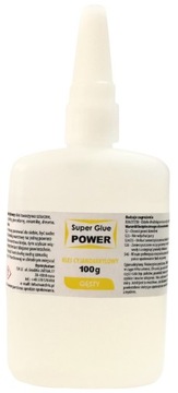 Super Glue DUŻY KLEJ POWER Cyjanoakryl GĘSTY 100g