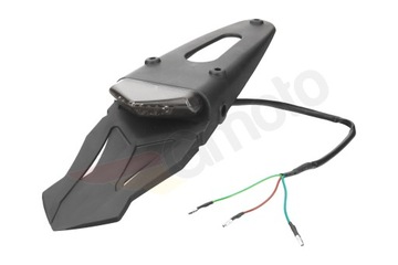 Lampa tył LED z błotnikiem błotnik Enduro Cross 12V homologacja E24