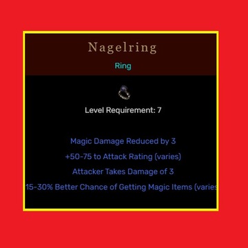 D2R Diablo 2 Resurrected SEZON Ladder Nagelring