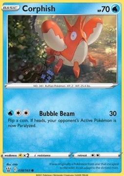Karta Pokemon Corphish (BST 38)