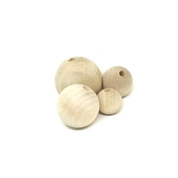 Kulki korale koraliki drewniane makrama 16mm