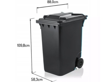КОНТЕЙНЕР ДЛЯ МУСОРА BIN BUCK CONTAINER 360L ЖЕЛТЫЙ