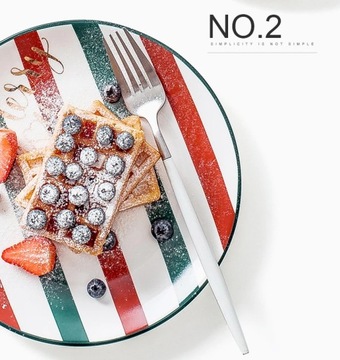 Рождественские десертные тарелки Салатные тарелки Набор из 4 шт., 20 см