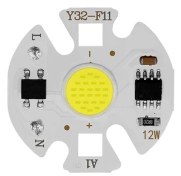 Moduł LED COB 7W 230V 32mm 680lm biały zimny