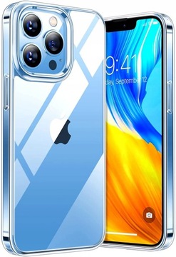 ETUI PRZEZROCZYSTE +SZKŁO do IPHONE 13 PRO 2MM