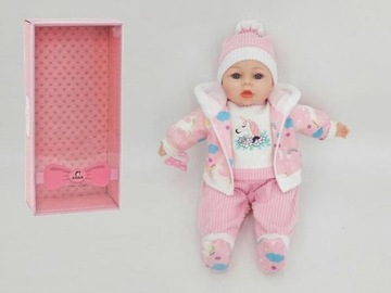 Lalka bobas 45cm śpiewa i mówi po polsku w pudełku