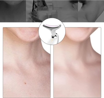 masażer 3w1 modelowanie lifting twarzy podbródka v shape światło led