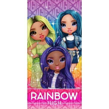 RĘCZNIK RAINBOW HIGH 70X140 PLAŻOWY KĄPIELOWY KOC